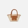 The small Soli basket Raphia beach basket bag