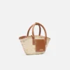The small Soli basket Raphia beach basket bag
