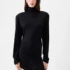 The Spallina dress Draped turtleneck dress