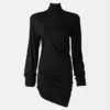 The Spallina dress Draped turtleneck dress