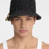 The Spiaggia bucket hat Raffia charm bucket hat