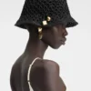 The Spiaggia bucket hat Raffia charm bucket hat