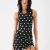 The Spiaggia dress Square-neck dress with built-in bodysuit