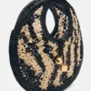 The Spiaggia small round bag Small raffia circle bag