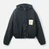 The Torneo hoodie Rosemary label zipped hoodie