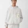 The Torneo hoodie Rosemary label zipped hoodie