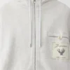 The Torneo hoodie Rosemary label zipped hoodie